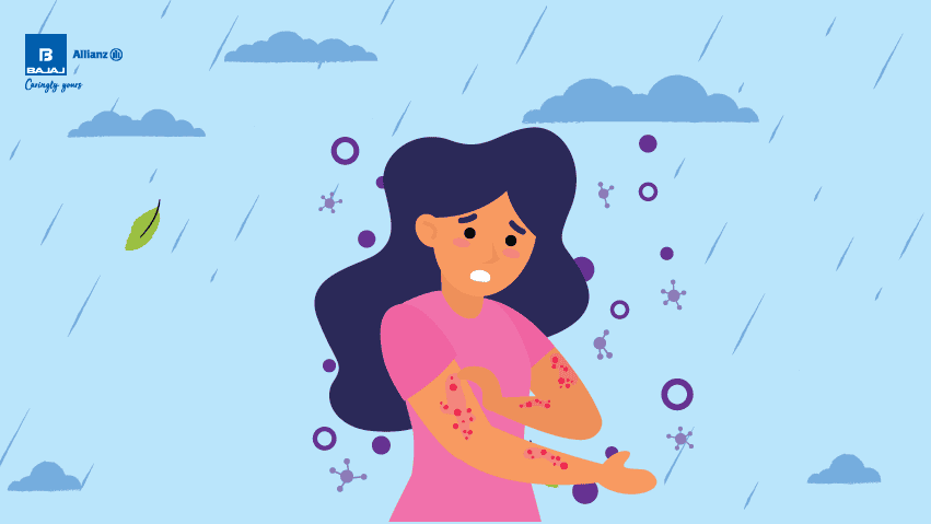 skin problems in monsoon